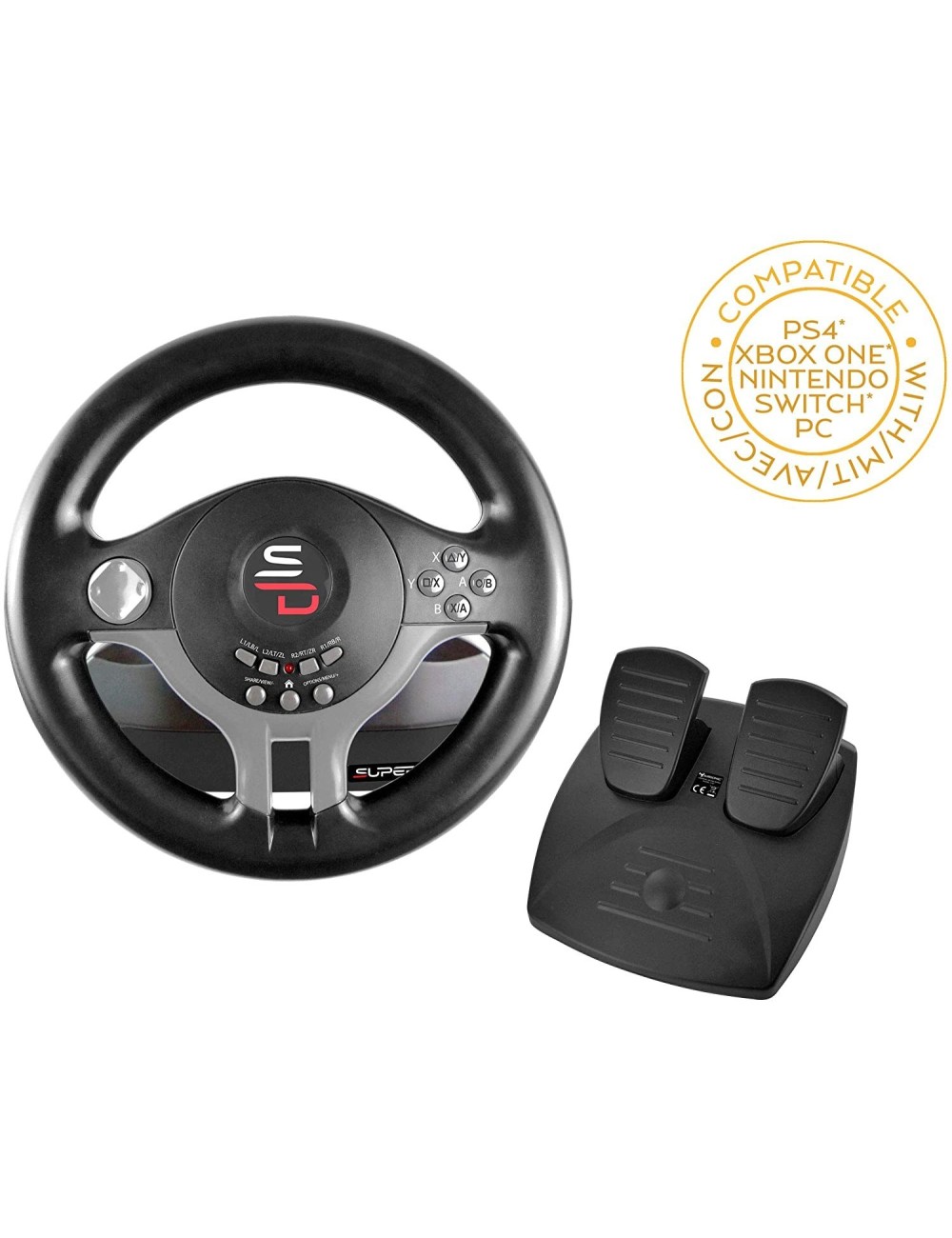 Volante SuperDrive Driving Wheel SV200 PS4 & Xbox One & PC & Nintendo Switch