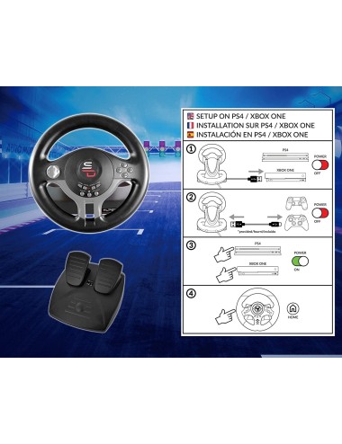 Volante SuperDrive Driving Wheel SV200 PS4 & Xbox One & PC & Nintendo Switch
