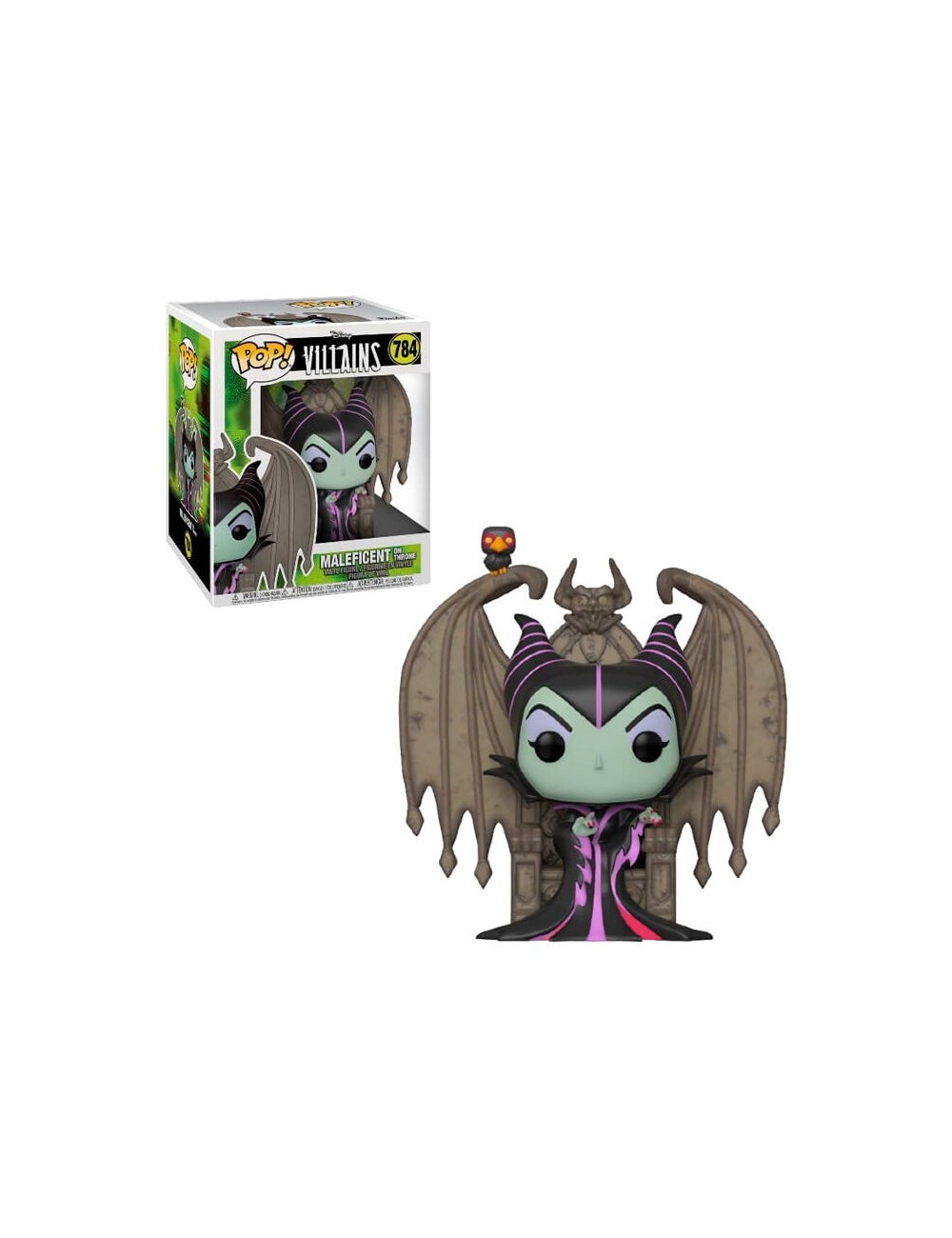 Figura POP Disney Villains Maleficent with Throne