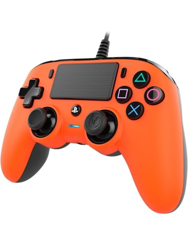 Comando PS4 Nacon Compact Controller - Laranja