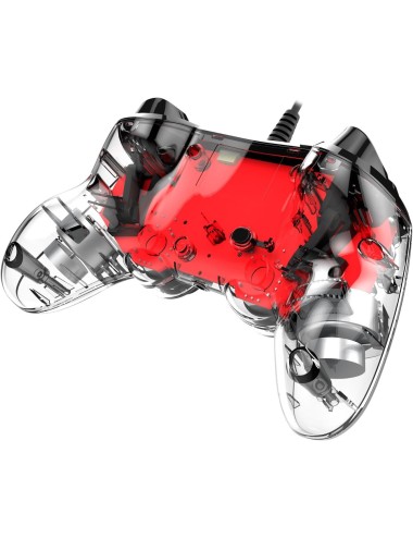 Comando PS4 Nacon Compact Controller - Vermelho Transparente