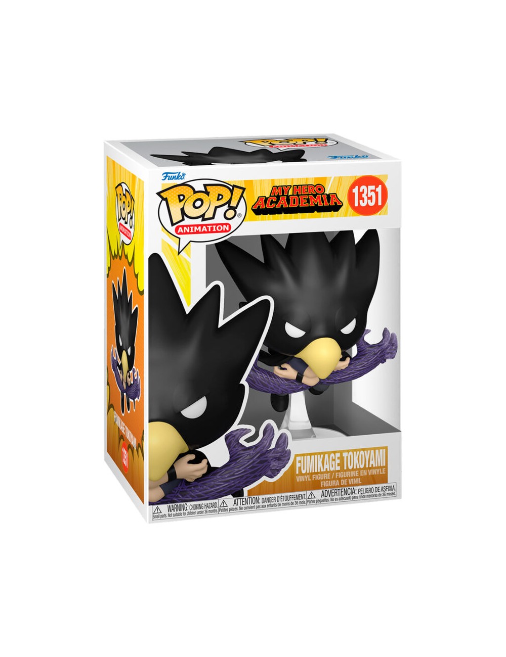 Funko Pop! Animation: My Hero Academia - Fumikage Tokoyami (FA) 1351 Vinyl Figure