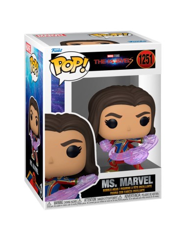 Funko Pop! The Marvels - Ms Marvel 1251 Bobble-Head Vinyl Figure