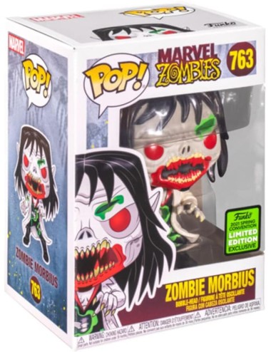Funko Pop! Marvel: Marvel Zombies - Zombie Morbius (Convention Limited Edition) 763 Bobble-Head Vinyl Figure
