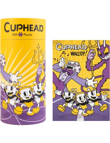 Puzzle 500 Peças - Cuphead "Ready for the Devil's Dance?"