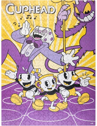 Puzzle 500 Peças - Cuphead "Ready for the Devil's Dance?"
