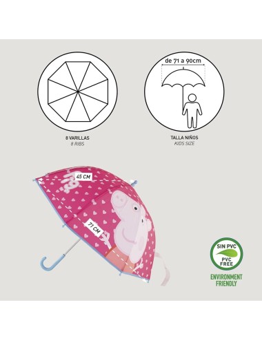 Guarda-Chuva Infantil - Peppa Pig Heart