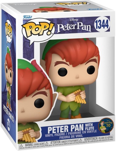 Figura Funko POP! Disney: Peter Pan 70th - Peter Pan (With Flute) 1344