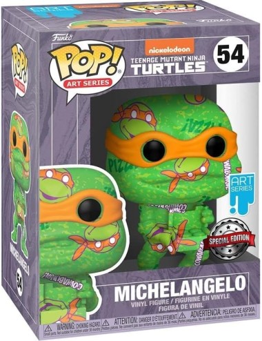 Figura Funko POP! Art Series: Teenage Mutant Ninja Turtles - Michelangelo 54 (Special Edition)
