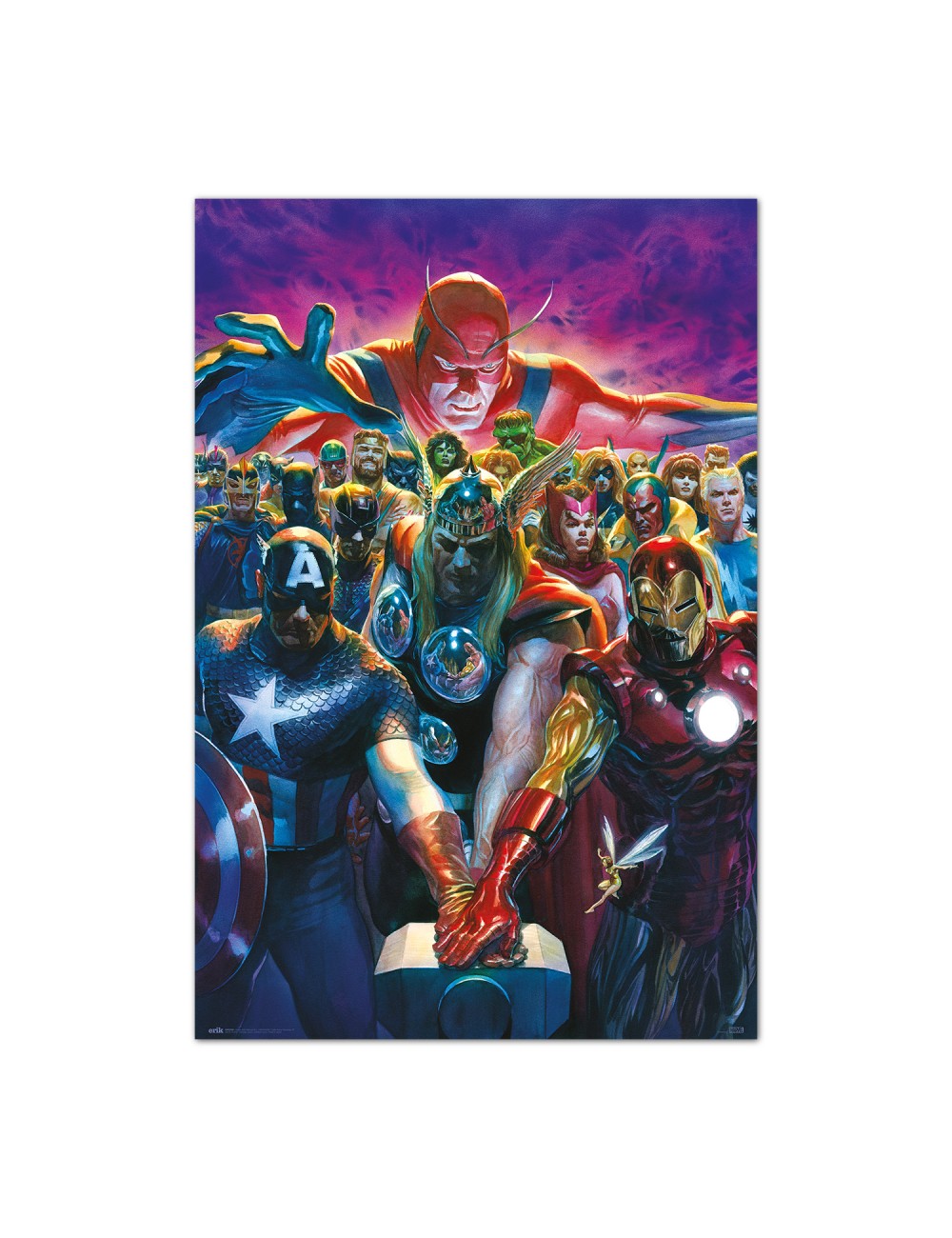Poster Marvel Los Vengadores - 10 By Alex Ross
