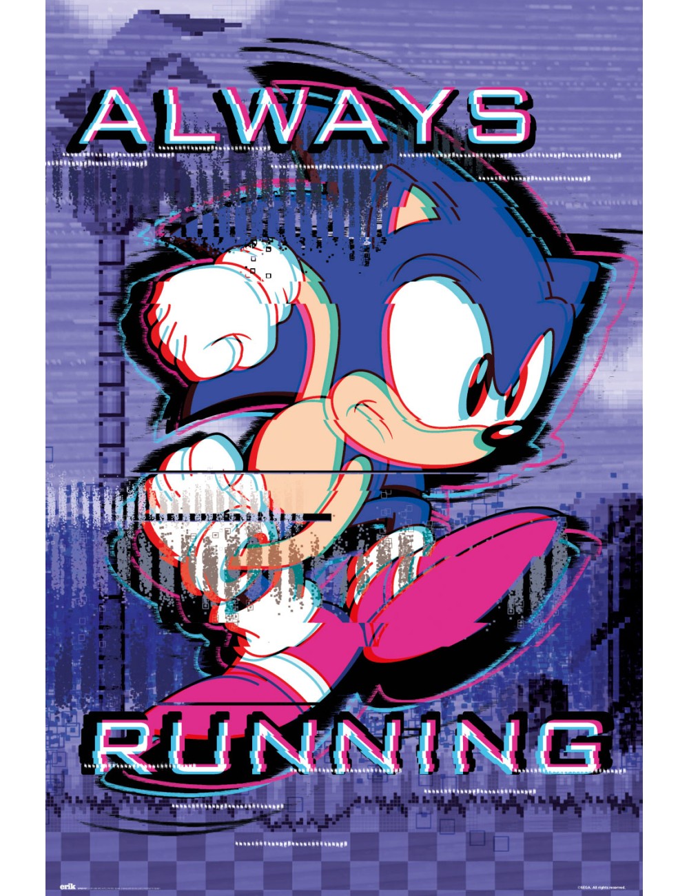 Poster Sonic Always Running