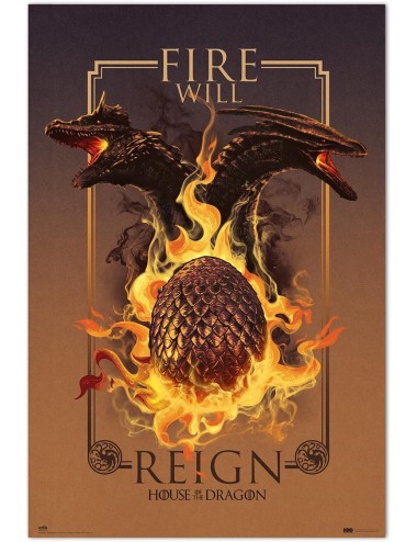 Poster Game of Thrones: House of the Dragon - Fire Will Reign