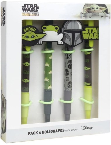 Pack 4 Canetas - Star Wars: The Mandalorian
