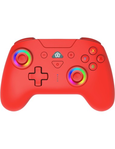 Comando Sem Fios Nintendo Switch - Subsonic Wireless LED RGB (Vermelho)