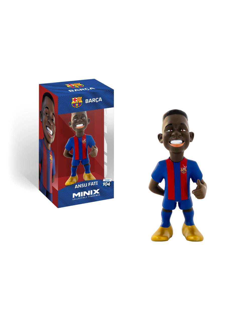 Minix - Football Stars 104 - Figura PVC 12 cm - FC Barcelone - Fati 10