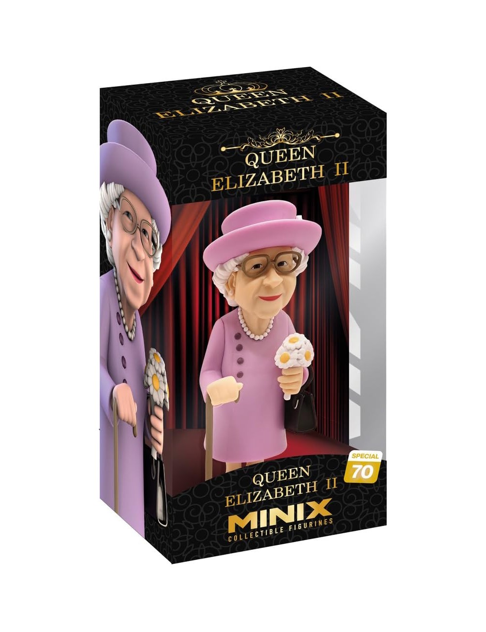 Minix - Celebrity 70 - Figura PVC 12 cm - Reine Elizabeth II