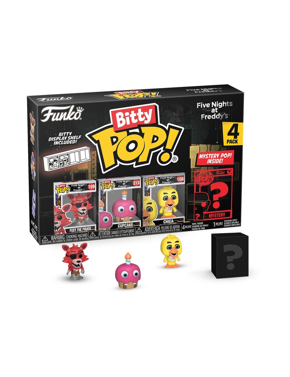Figura Funko Bitty Pop! Vinyl: Five Nights at Freddy's - Foxy The Pirate | 4-Pack