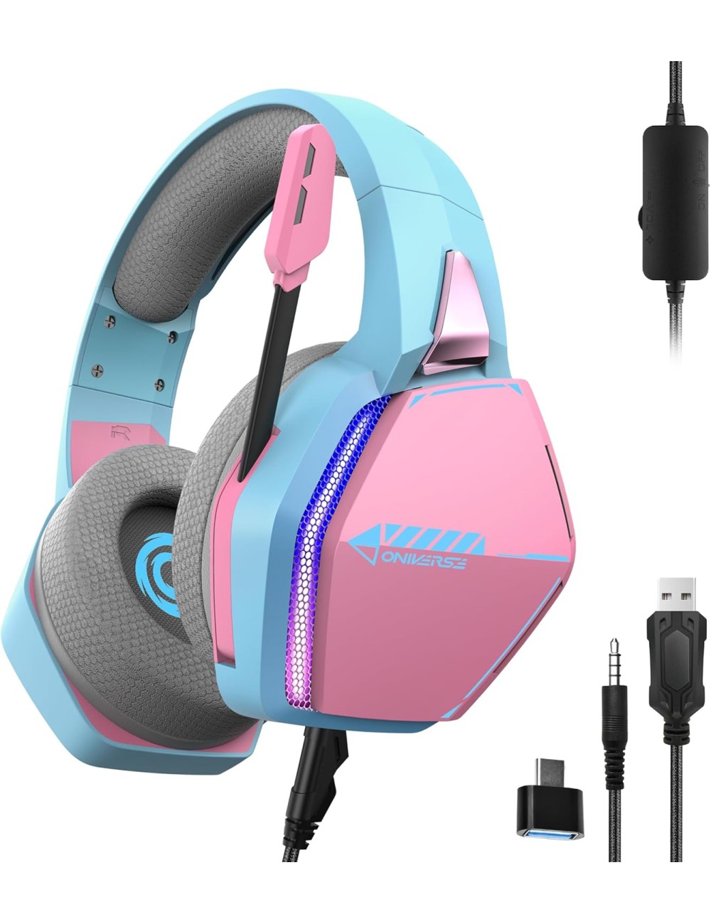 Oniverse - Gaming Headset Nebula - Diva Pink (Multiplataforma)
