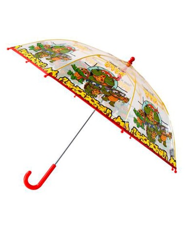 Paraguas manual transparente Tortugas Ninja 48cm