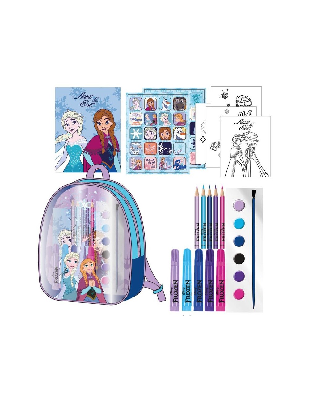 Set papeleria mochila Frozen Disney