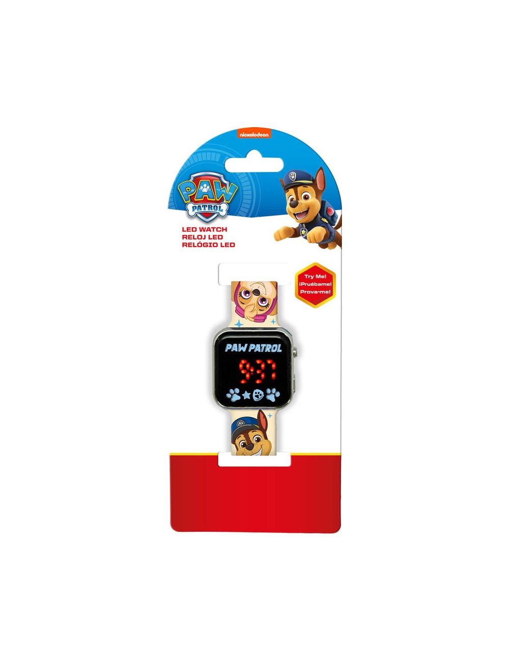 Reloj led Patrulla Canina Paw Patrol