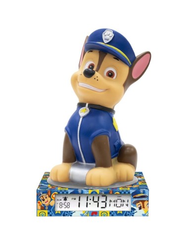 Lampara 3D con despertador Patrulla Canina Paw Patrol