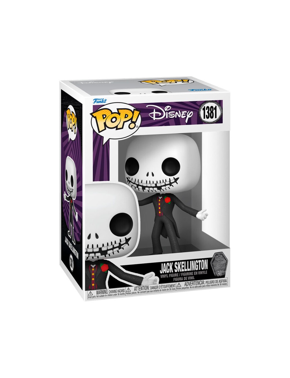 Figura POP Disney Pesadilla Antes de Navidad 30th Anniversary Jack Skellington