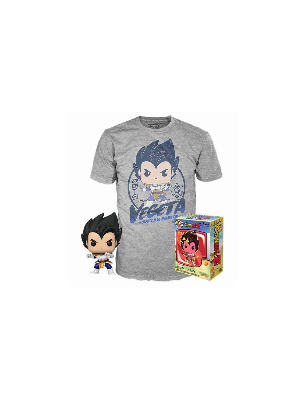 Set figura POP & Tee Dragon Ball Z Vegeta