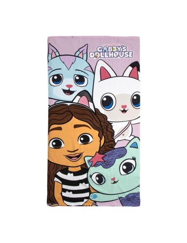 Toalla La Casa de Muñecas de Gabby microfibra