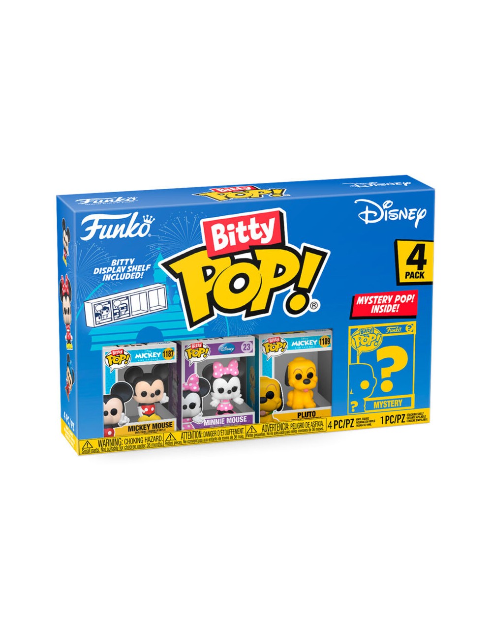 Blister 4 figuras Bitty POP Disney Mickey