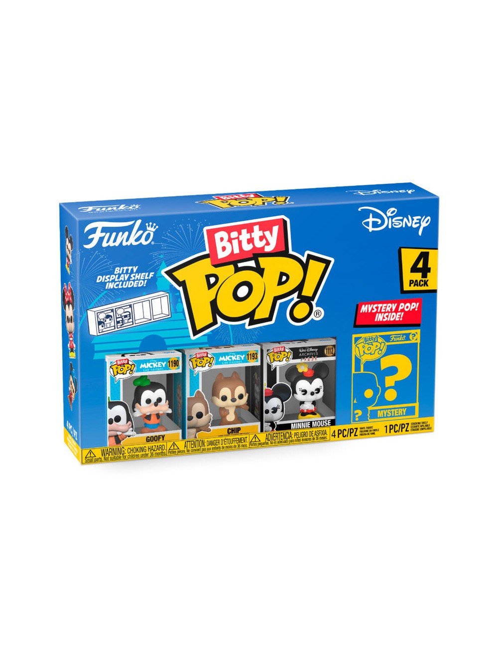 Blister 4 figuras Bitty POP Disney Goofy