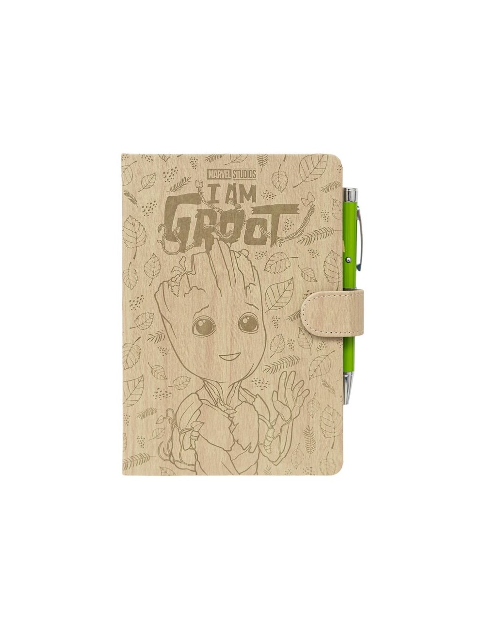 Cuaderno A5 premium + boligrafo proyector Yo Soy Groot Marvel