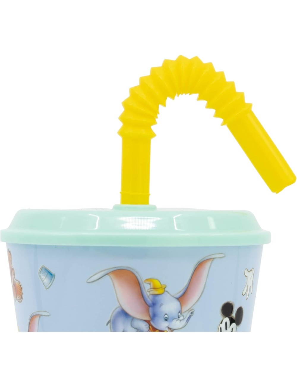 Copo 430 ML com Tampa e Palha - Disney 100