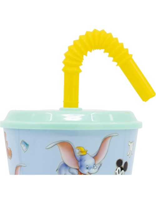 Copo 430 ML com Tampa e Palha - Disney 100
