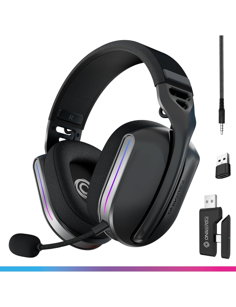Oniverse - Wireless Gaming Headset Polaris - Eclipse Black (Sem Fios / Multiplataforma)