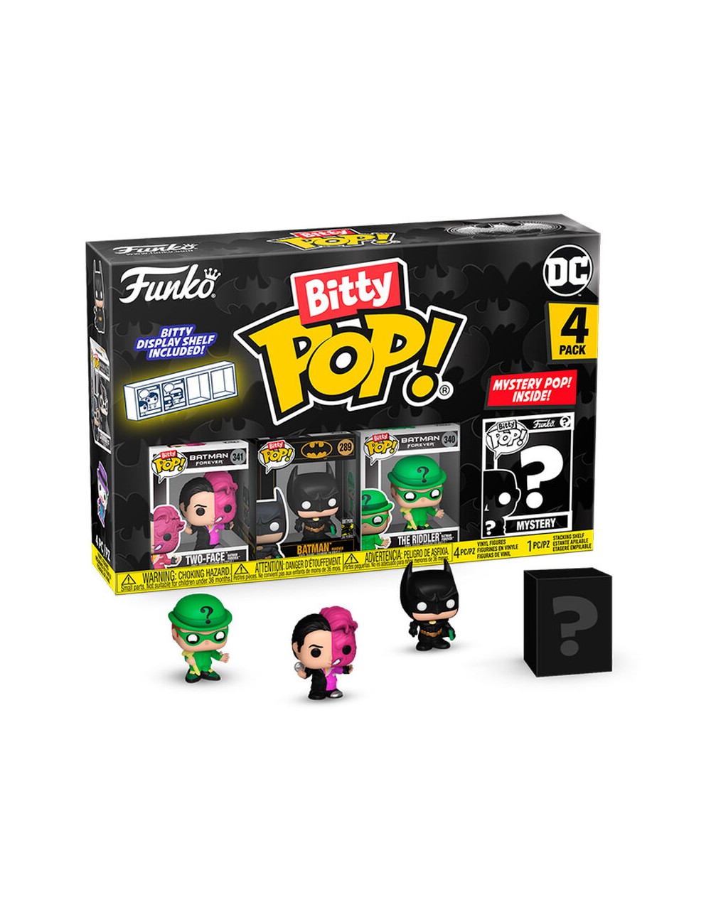 Funko Bitty POP! 4-Pack: DC Comics - Batman 85th Anniversary (Two-Face + Batman + The Riddler + Mistery POP!)