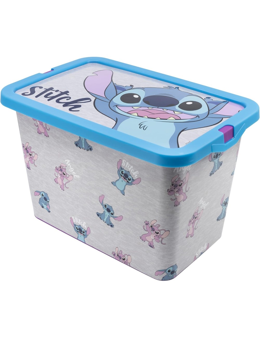 Caixa Click 7 Litros - Disney Stitch & Angel