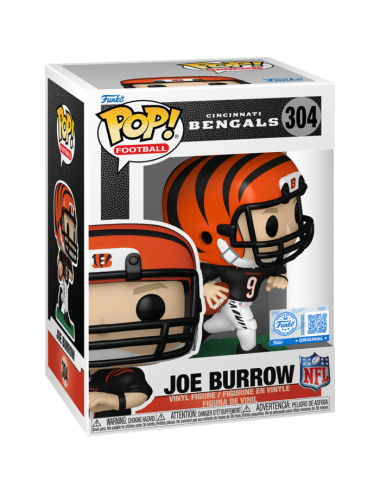 Figura Funko POP! Football: Cincinnati Bengals - Joe Burrow (Black Jersey) 304