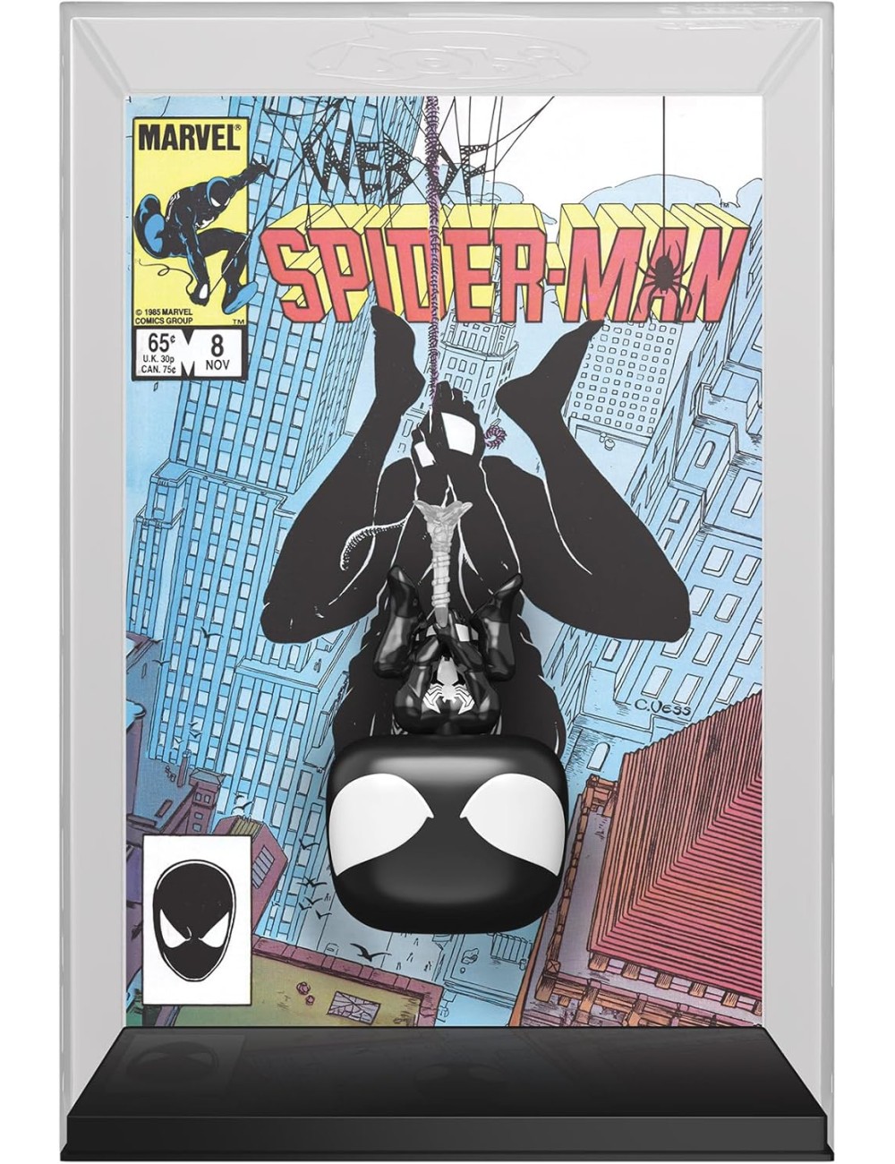 Figura Funko POP! Comic Covers: Web of Spider-Man 8 - Black Suit Spider-Man 71