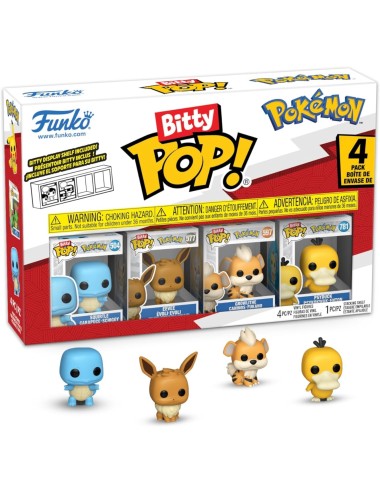 Figura Funko Bitty POP! 4-Pack - Pokémon: Squirtle / Eevee / Growlithe / Psyduck