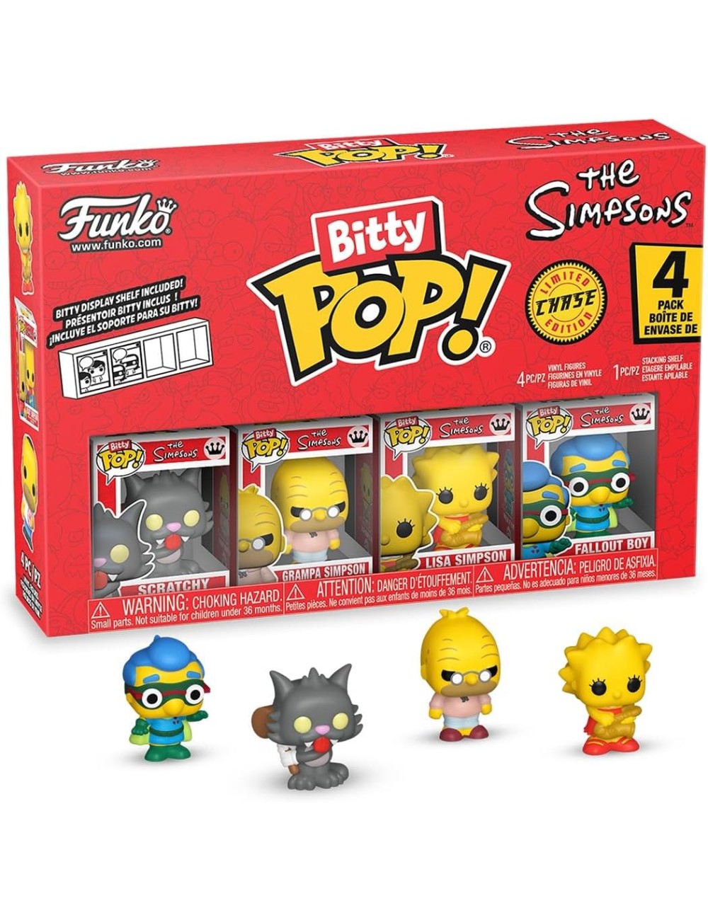 Figura Funko Bitty POP! 4-Pack - The Simpsons: Scratchy / Grampa / Lisa / Fallout Boy