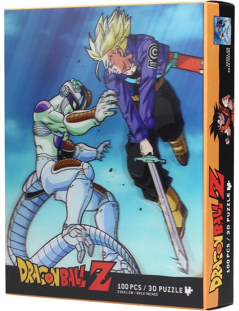 Puzzle Lenticular 3D Effect - Dragon Ball Z: Trunks vs Frieza (100 peças)