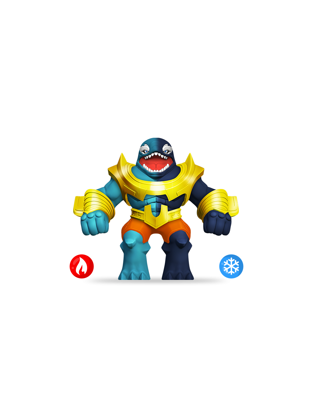 Figura Elastikorps Fighter Kamaleon - Orka (12cm)