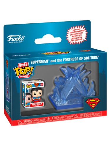 Figura Funko Bitty POP! Towns: Superman and the Fortress of Solitude