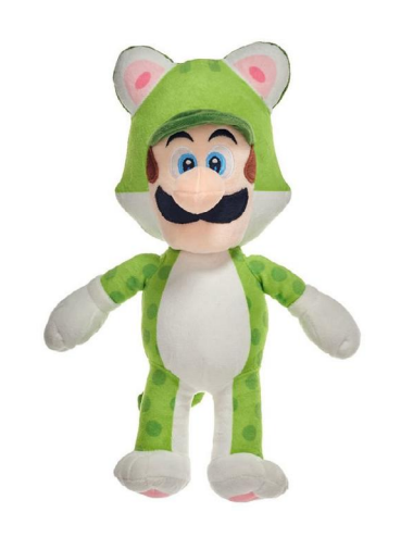 Nintendo Together+ - Peluche Super Mario 3D Land: Cat Luigi (25cm)