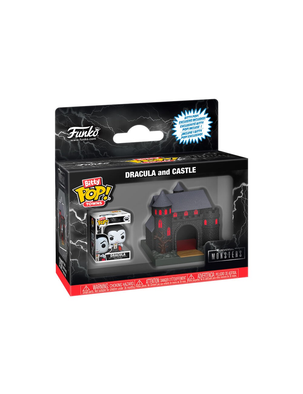 Figura Funko Bitty POP! Towns: Universal Monsters - Dracula and Castle