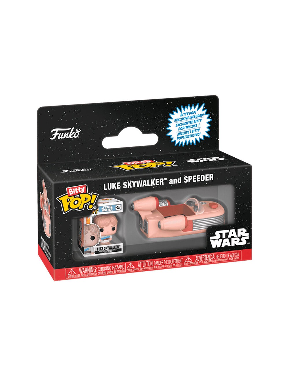 Figura Funko Bitty POP! Rides: Star Wars - Luke Skywalker and Speeder