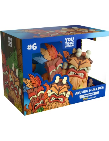 Figura Youtooz Crash Bandicoot Aku Aku & Uka Uka