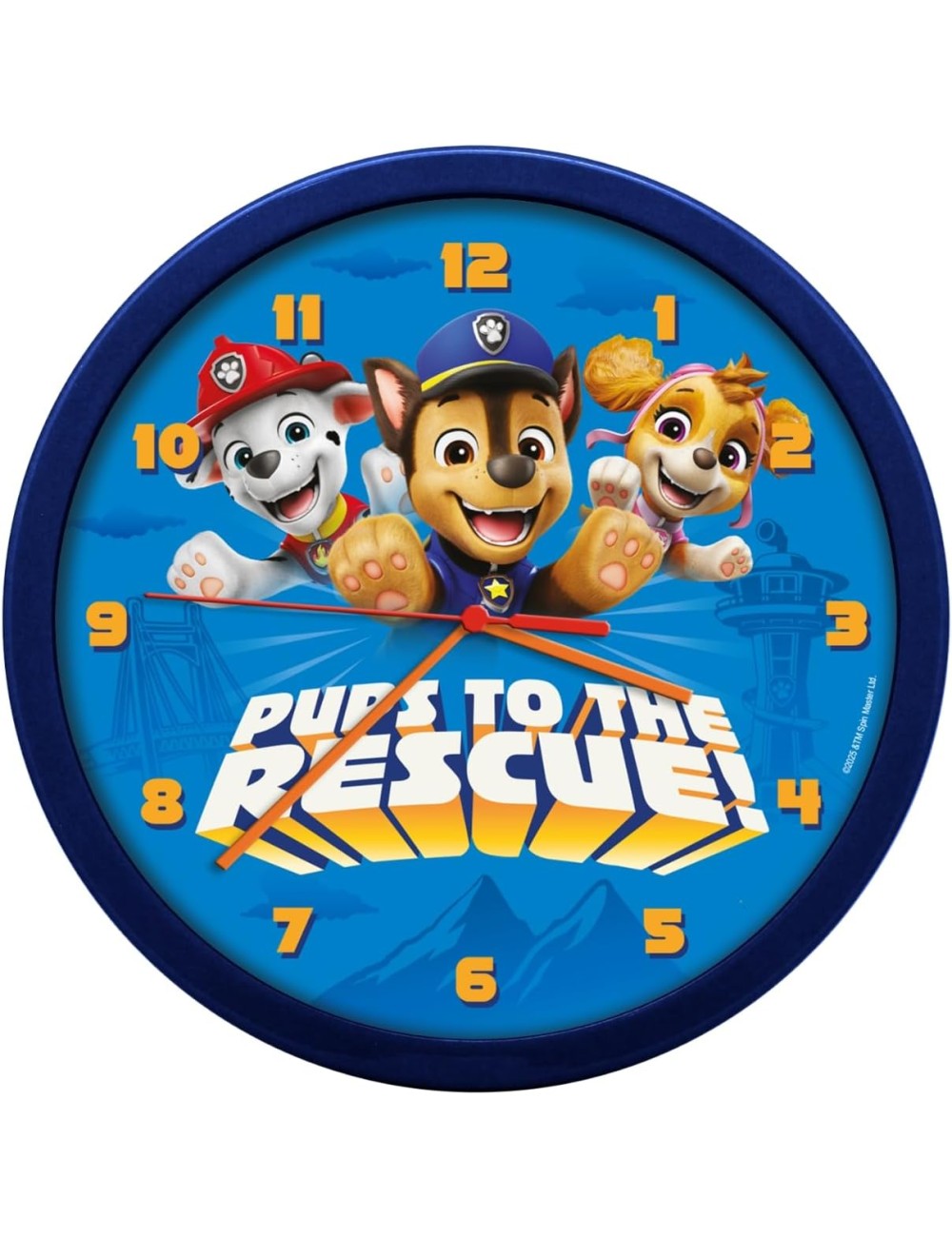 Relógio de Parede - Paw Patrol Pups to the Rescue