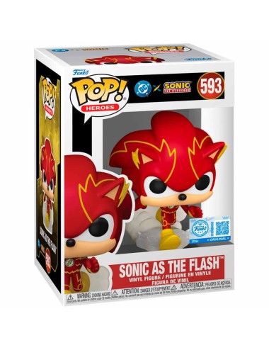 Figura Funko POP! Heroes: Justice League x Sonic The Hedgehog - Sonic as The Flash 593